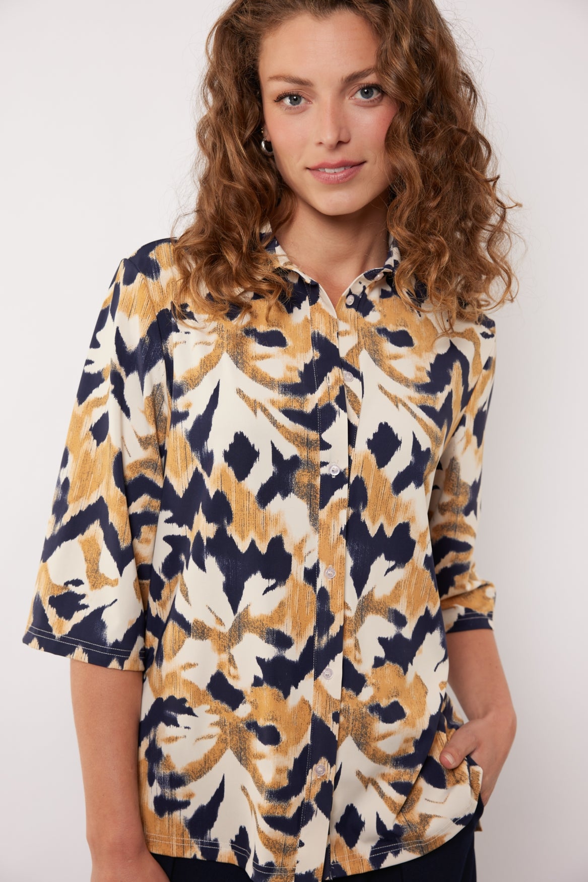 Uma blouse | Oak Buff/Eclipse