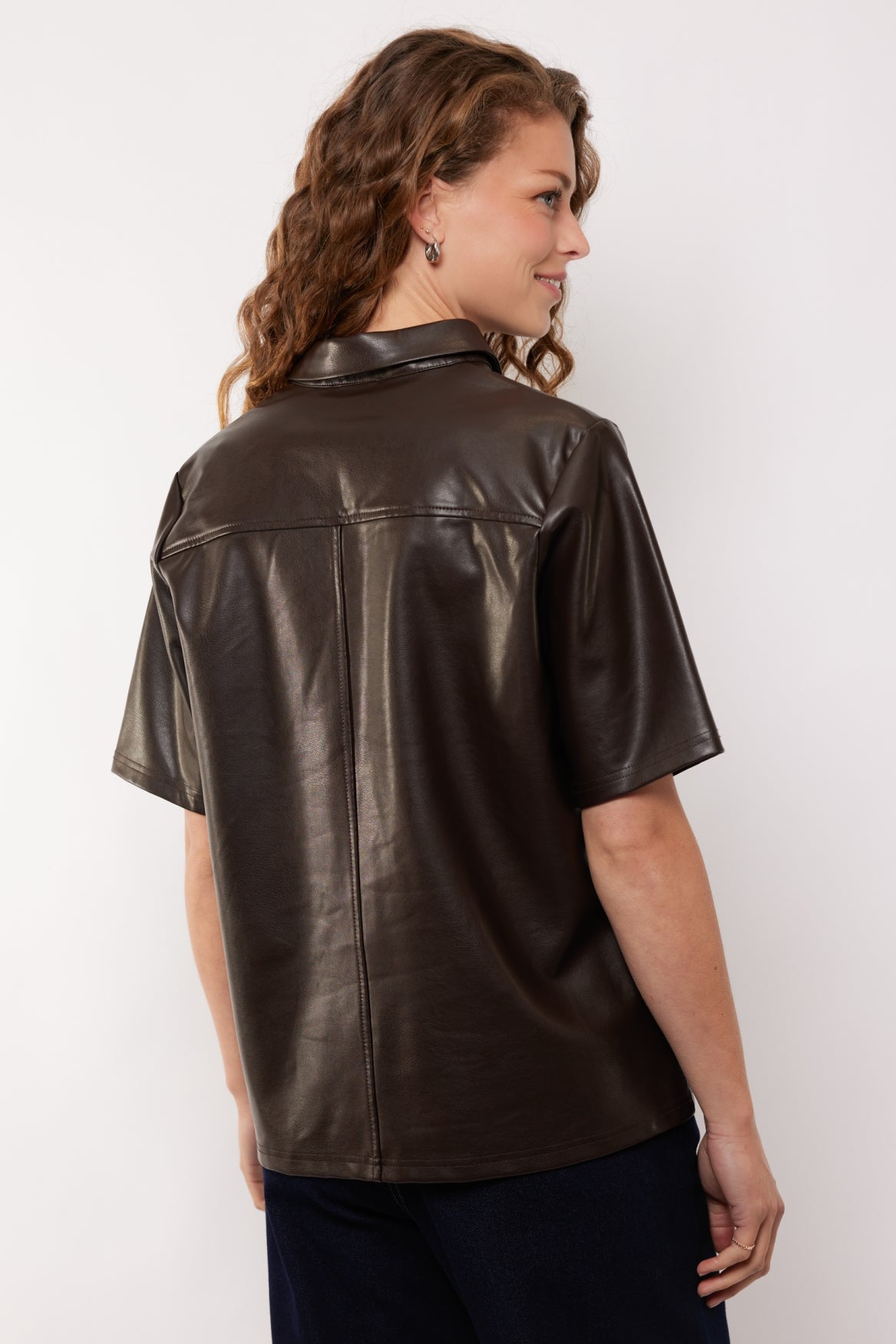 Adele Bluse | Dunkle Schokolade