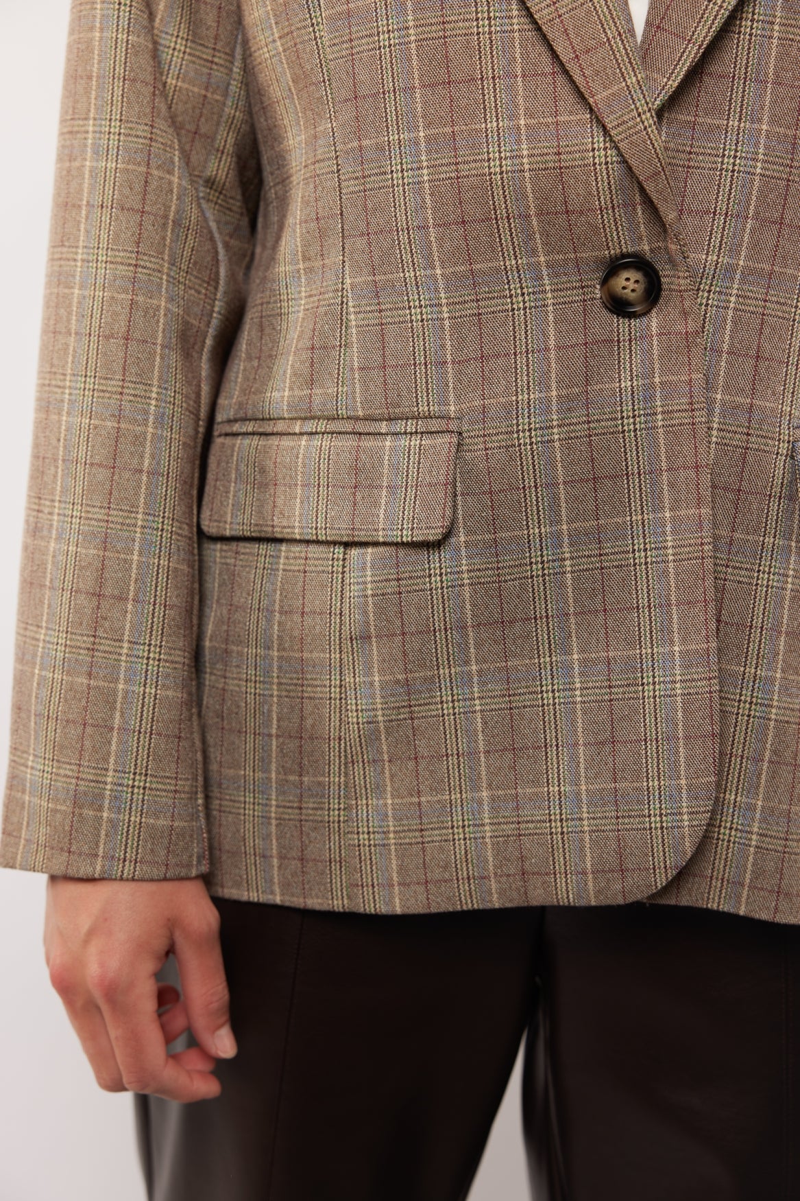 Emmeline Blazer | Mondstein/Holzasche