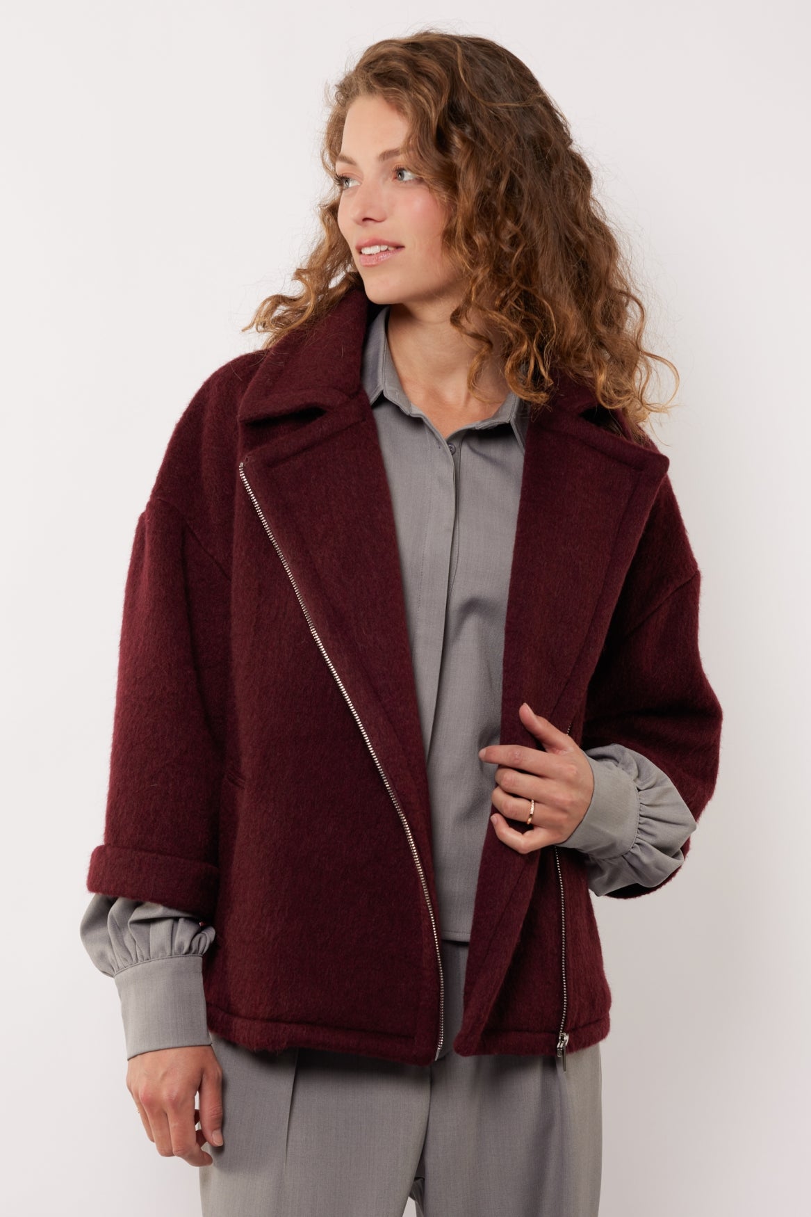 Martina jacket | Mauve Wine