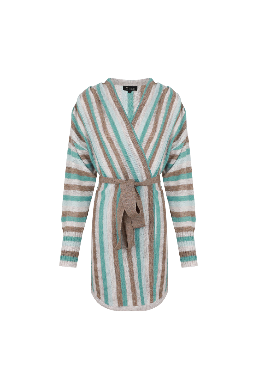 Amina cardigan | Gravel/Arctic Blue