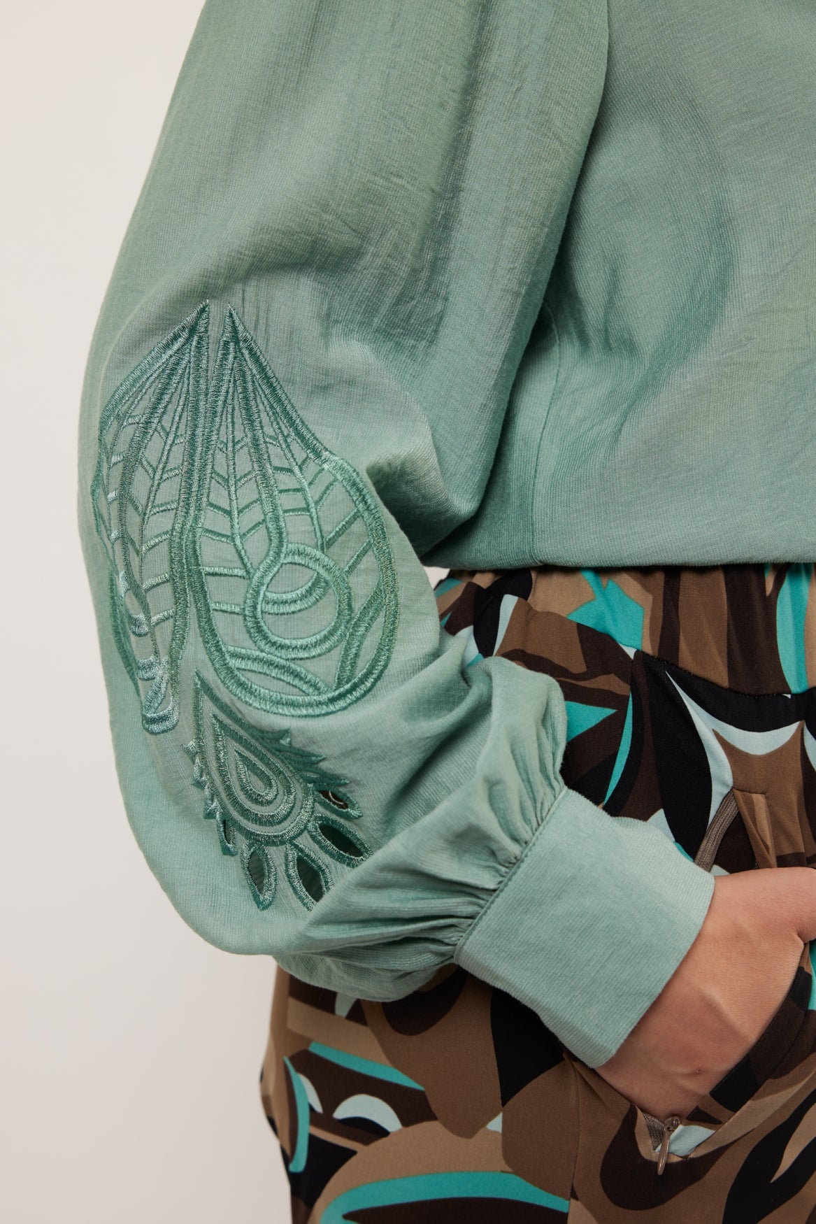 Tilly Bluse | Grauer Nebel