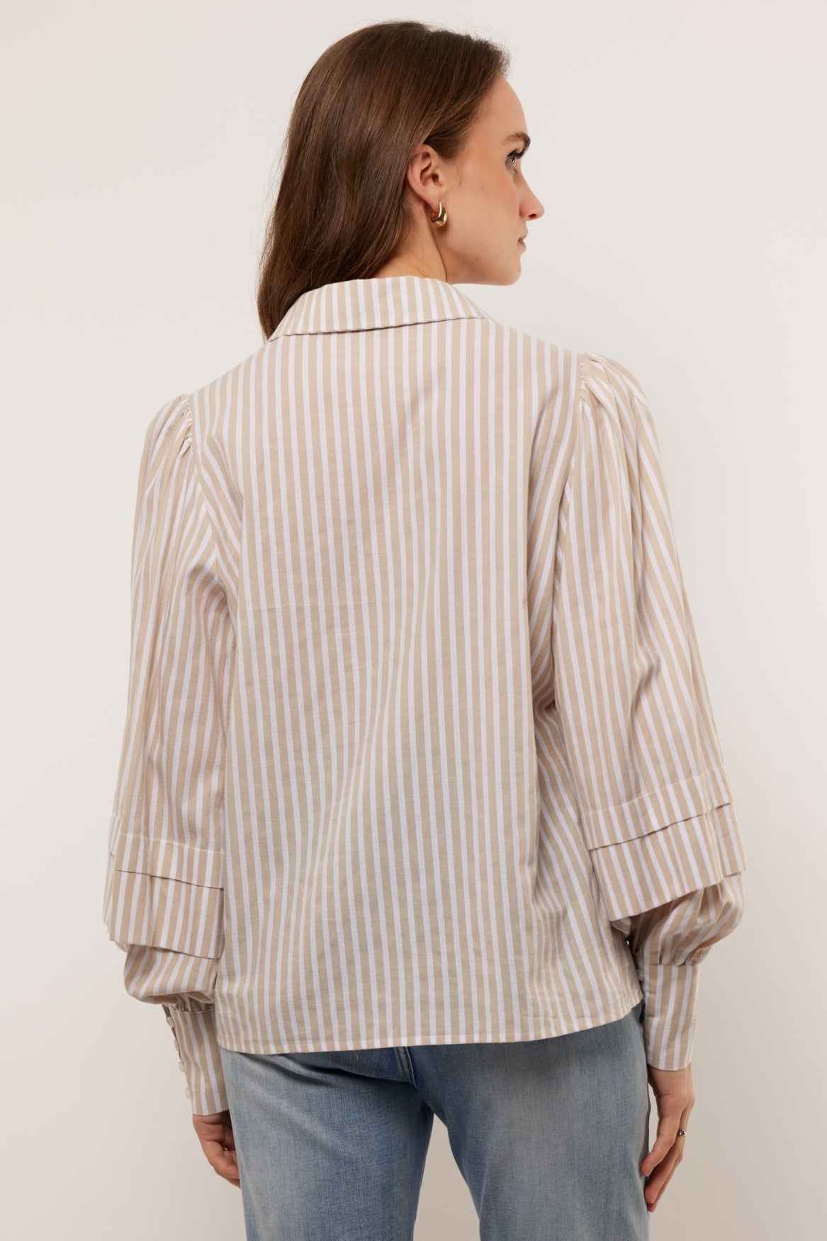Livia blouse | Offwhite/Sahara