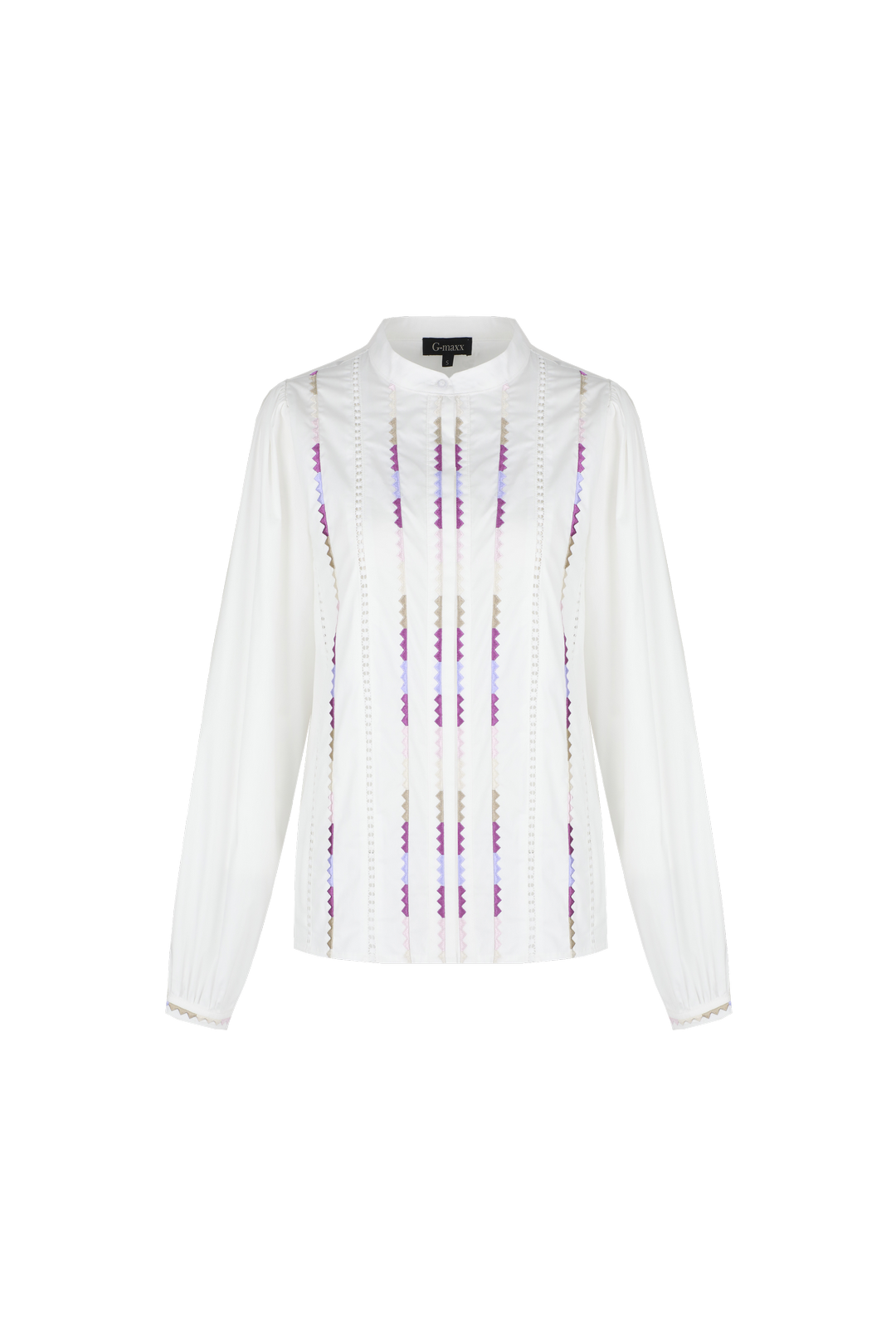 Elive blouse | Offwhite/Warm Purple