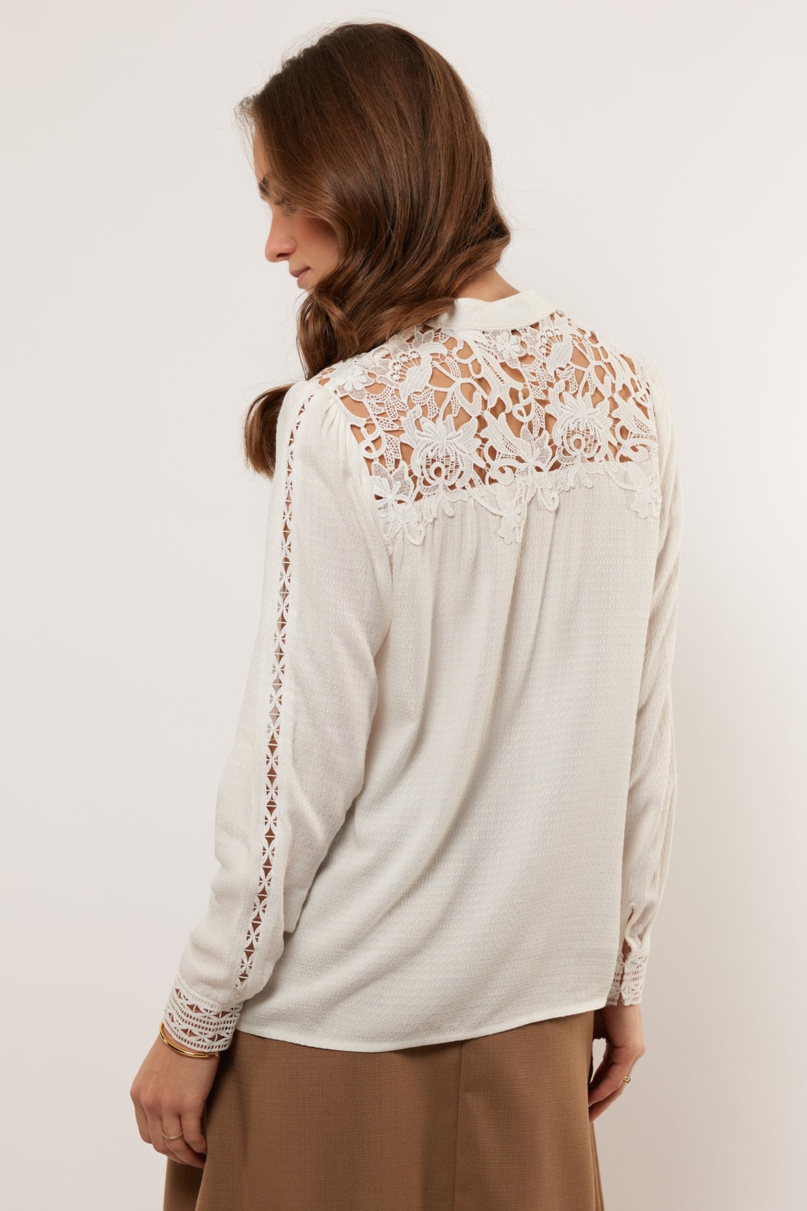 Bluse Elane | Cremefarben