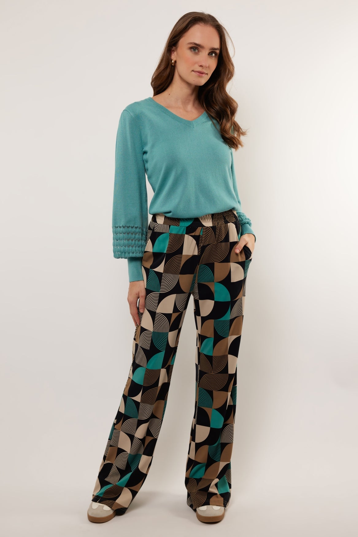 Nelly pants | Black/Arctic Blue
