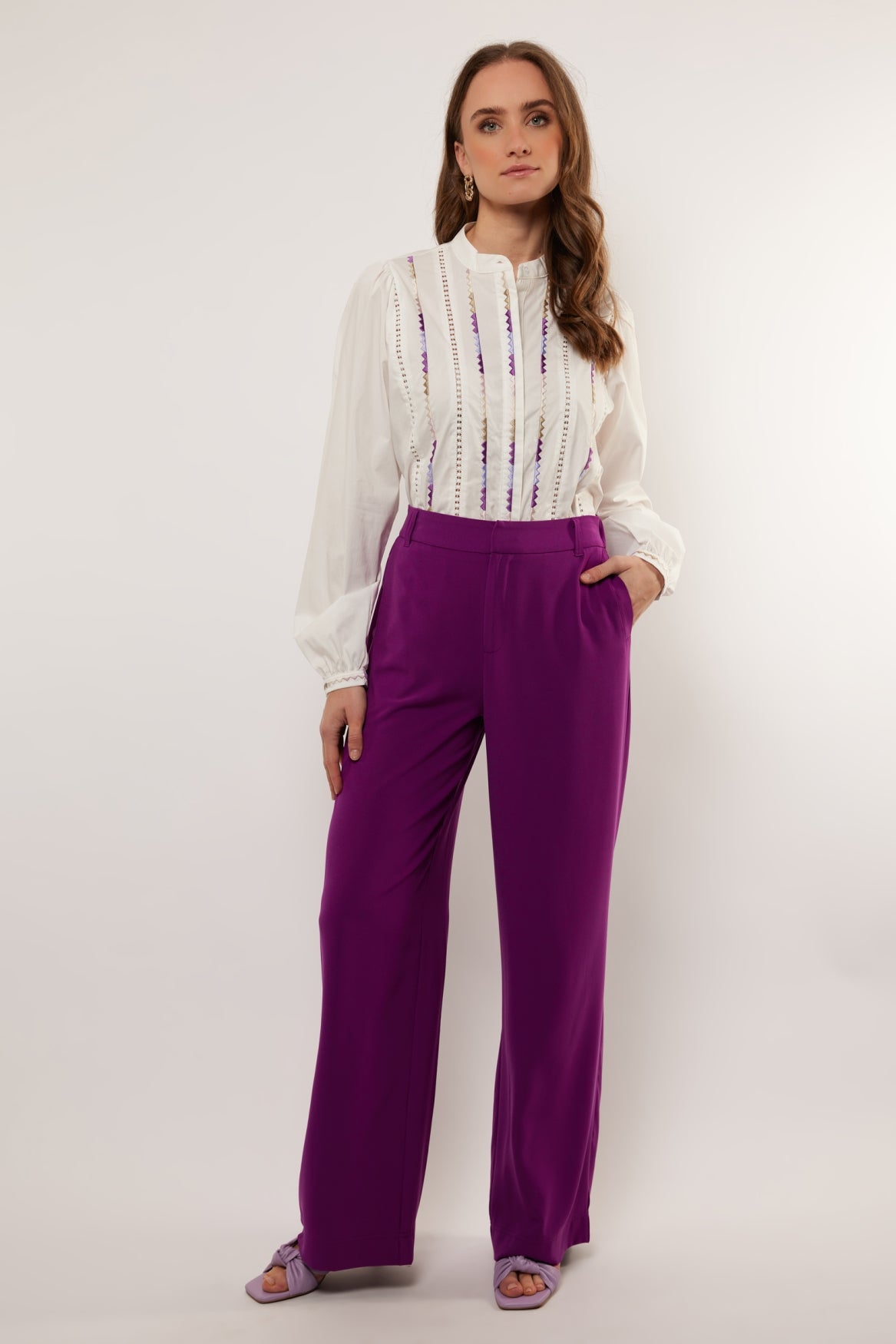 Marije pants | Warm Purple