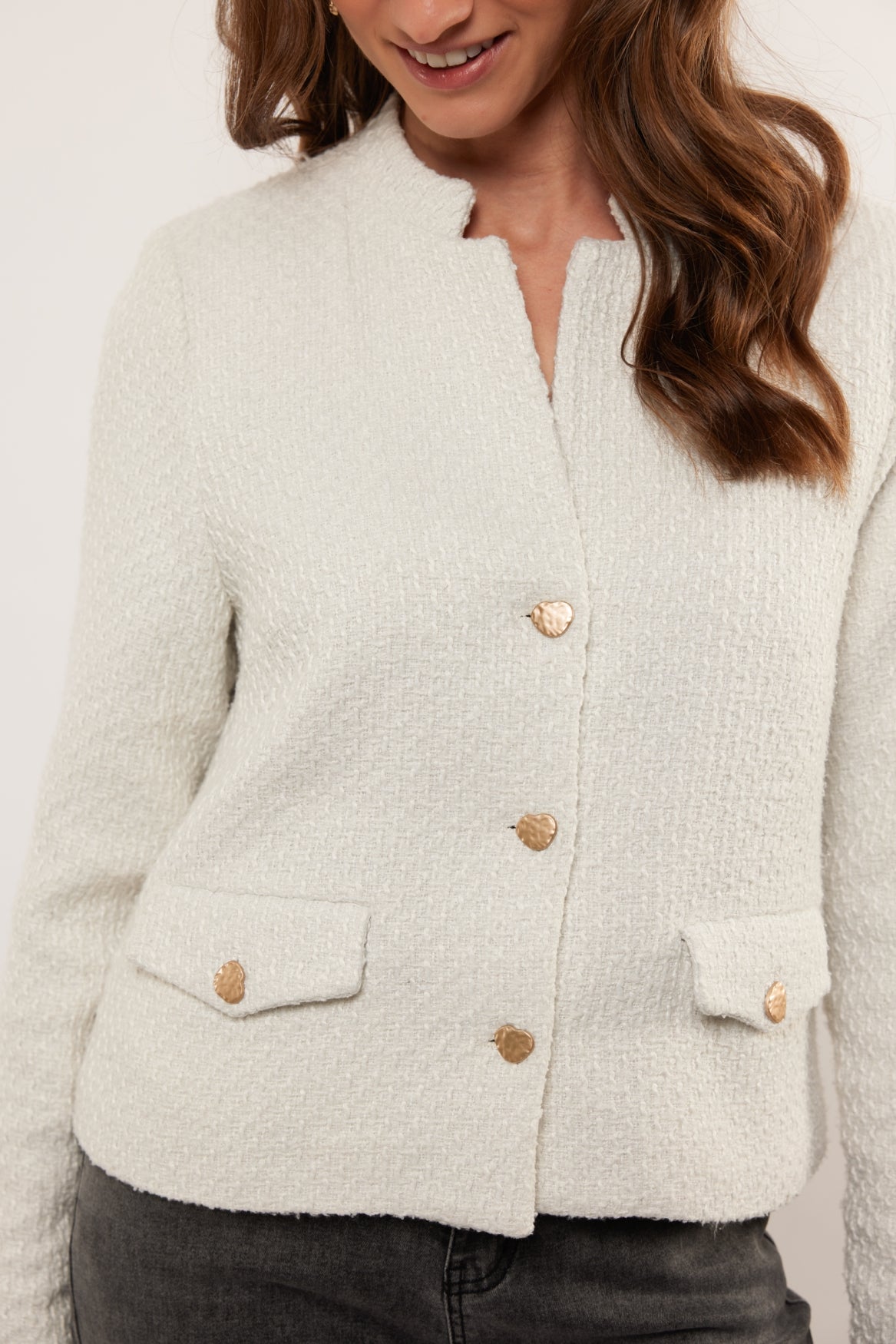 Sloan-Jacke | Cremefarben