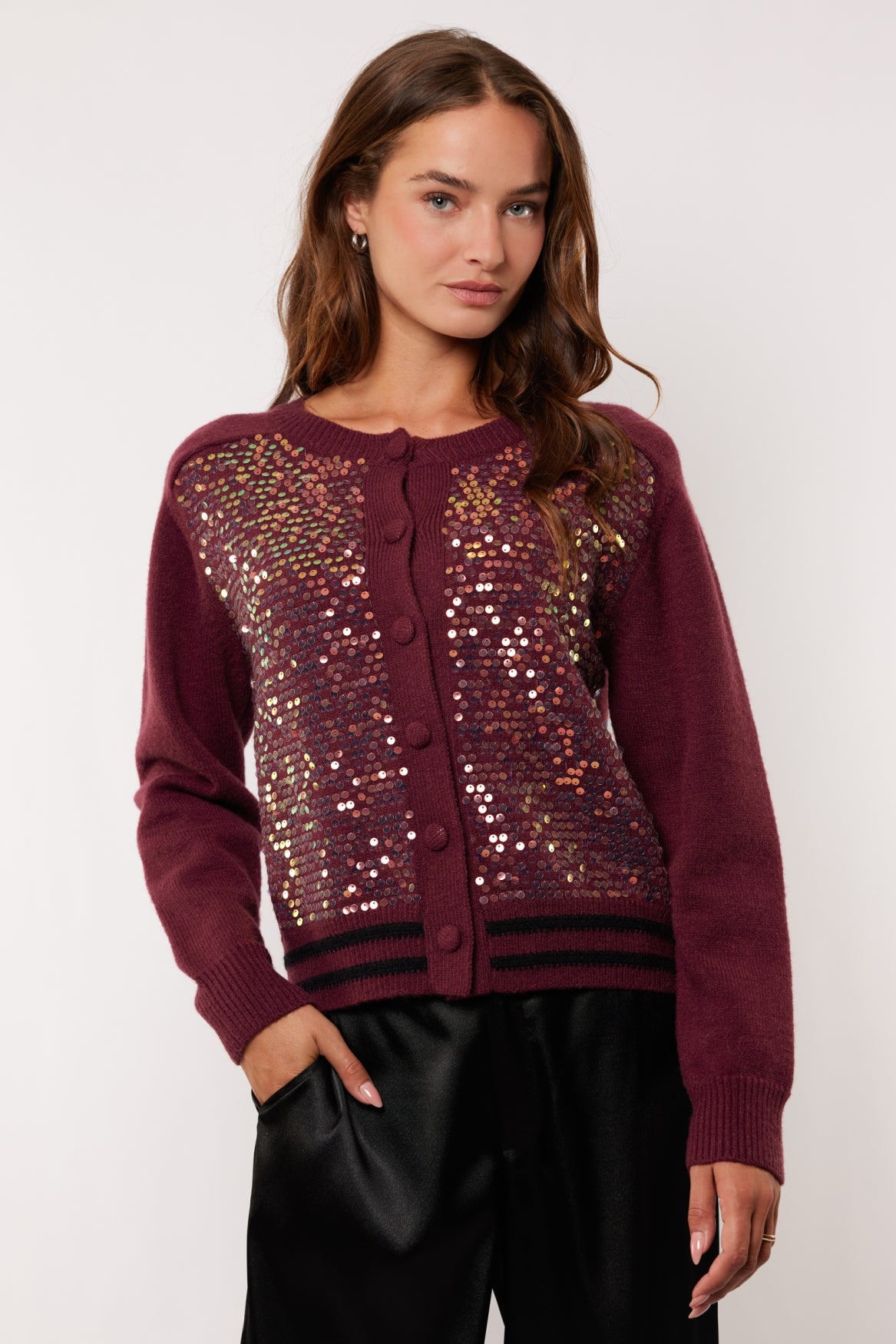 Angelica vest | Mauve Wine