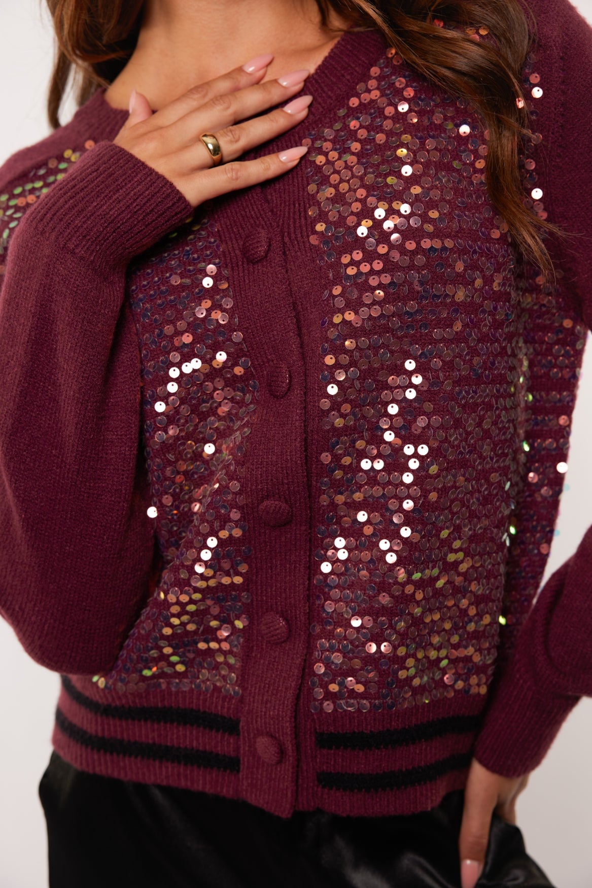 Angelica vest | Mauve Wine