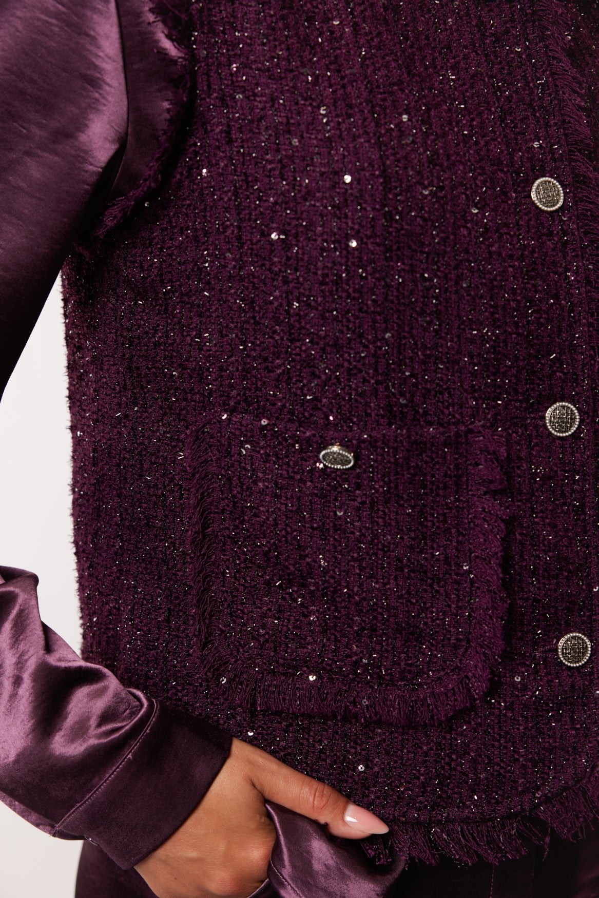 Zaria gilet | Midnight Purple