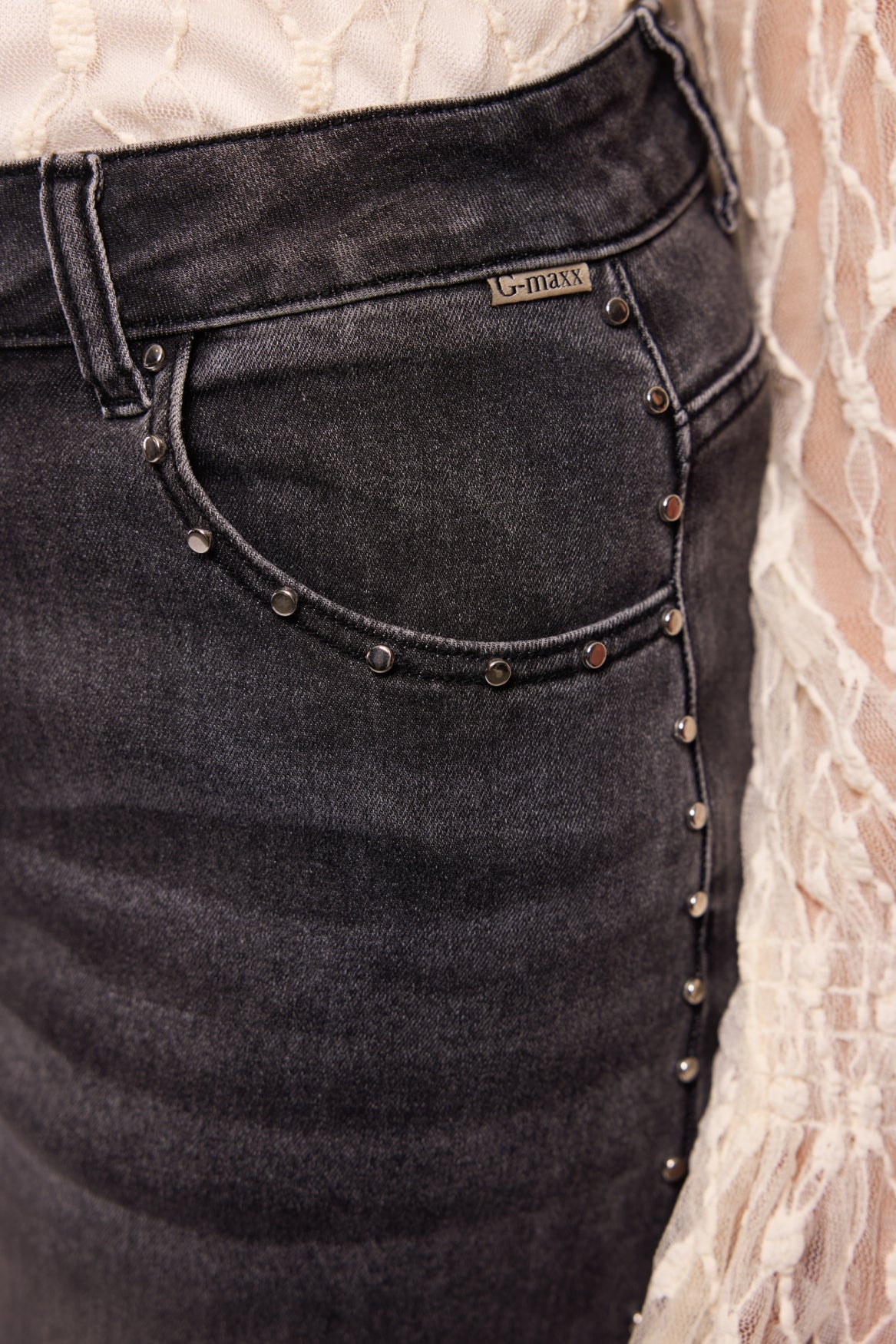 Neona Jeans | Denim Dunkelgrau