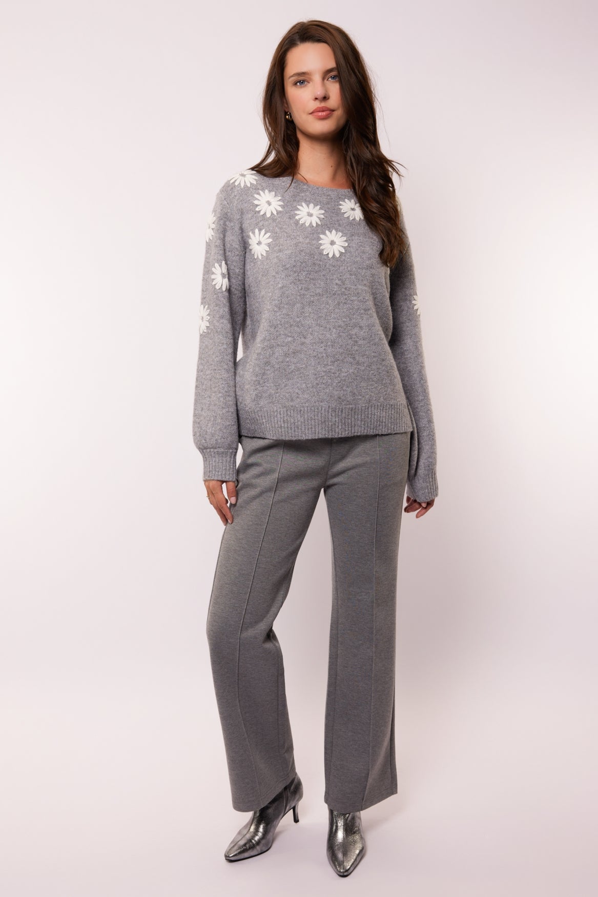Sidonie broek | Gray Melange