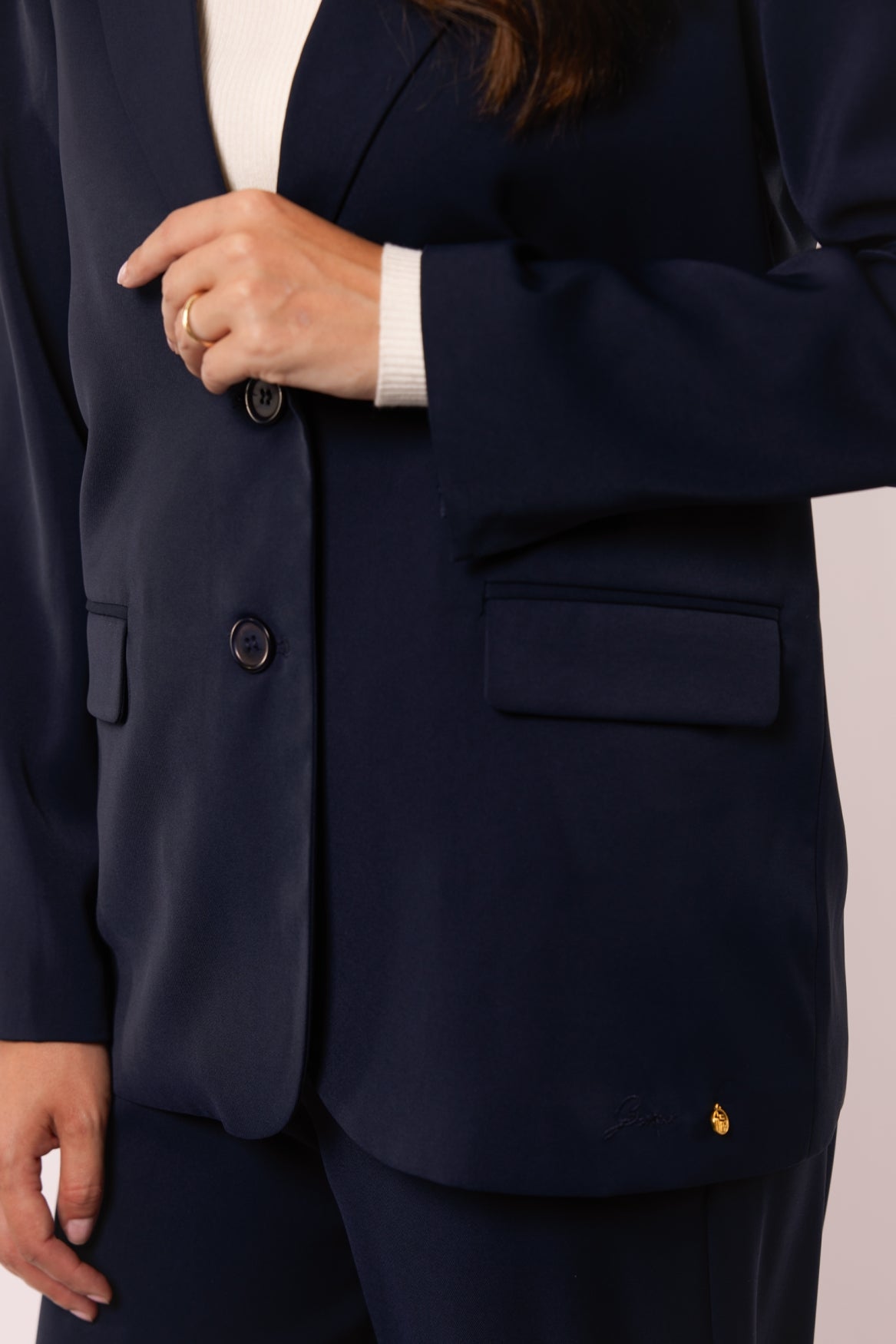 Celine Blazer | Dunkles Nachtblau