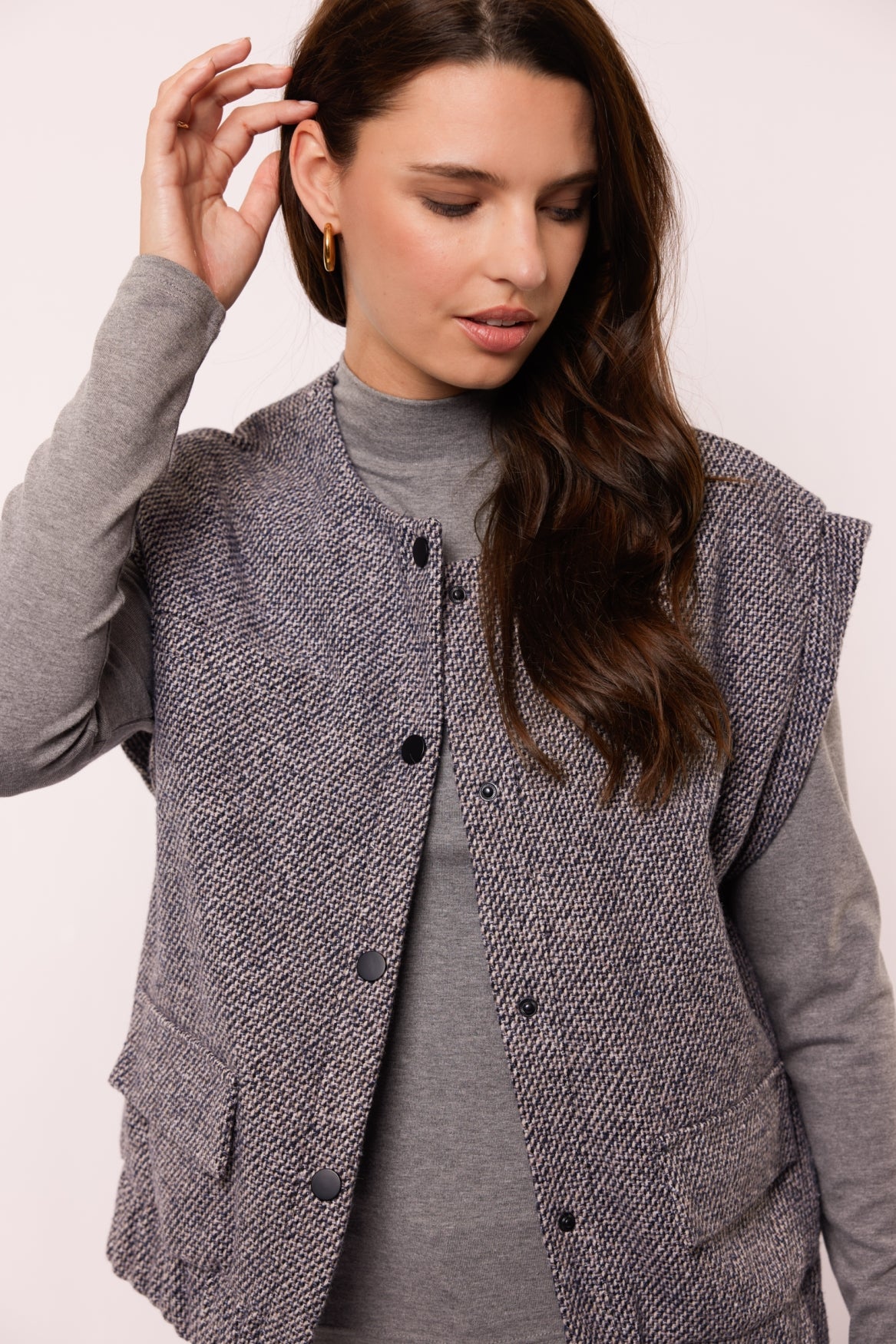 Meissa waistcoat | Dark Night Blue/Black