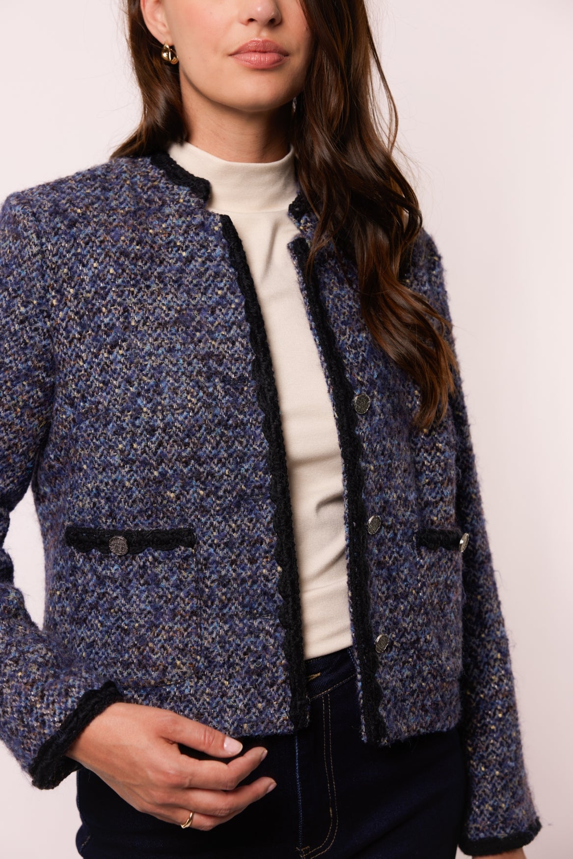 Aanya jacket | Dark Night Blue
