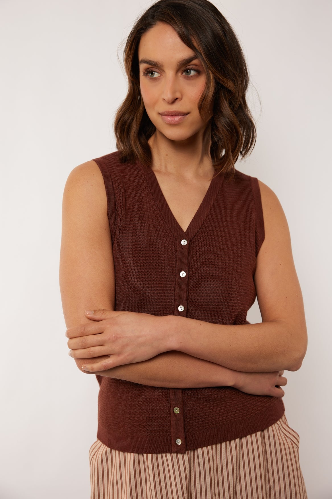 Orion gilet | Cappuccino