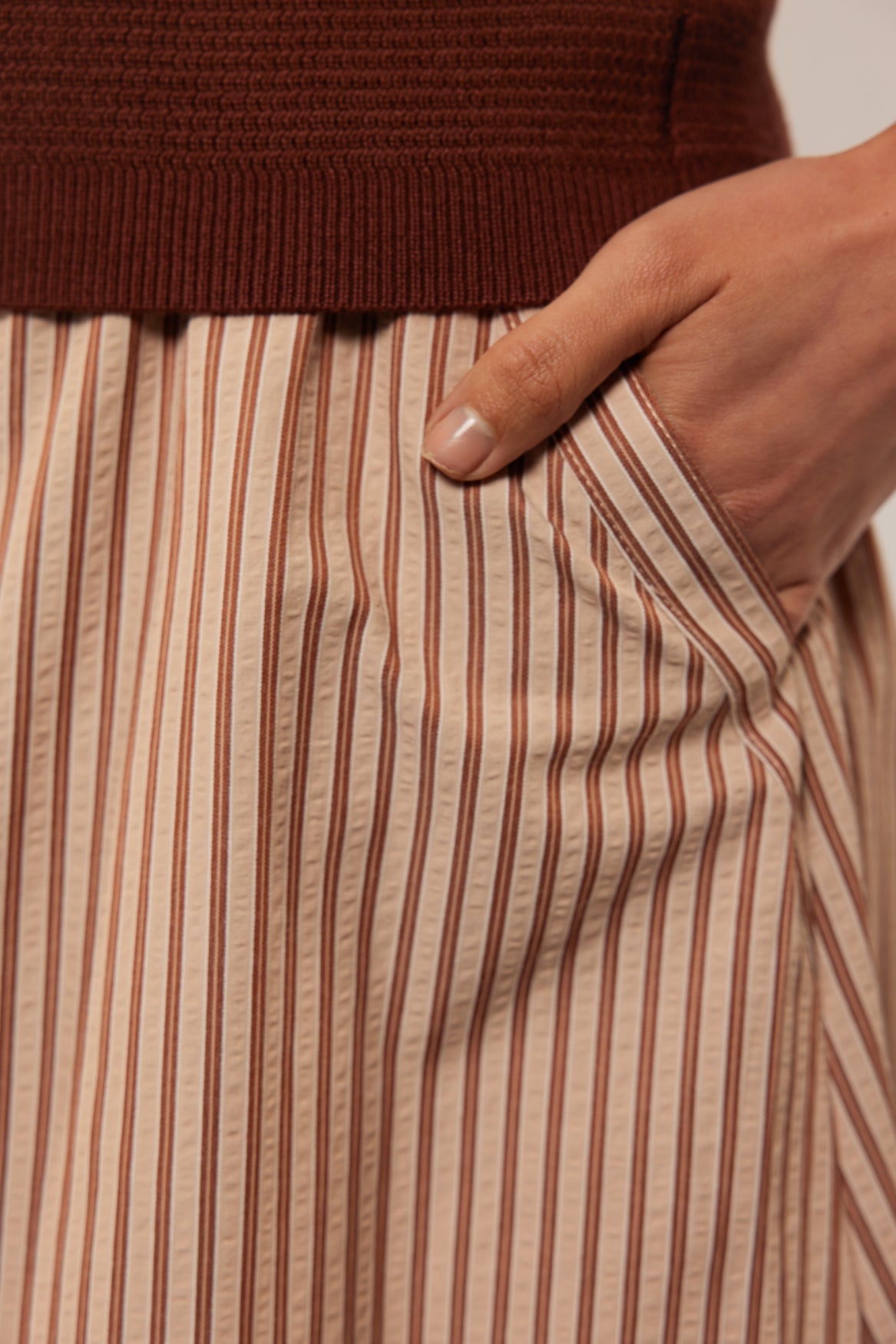 Elara rok | Cappuccino/Cameo Rose