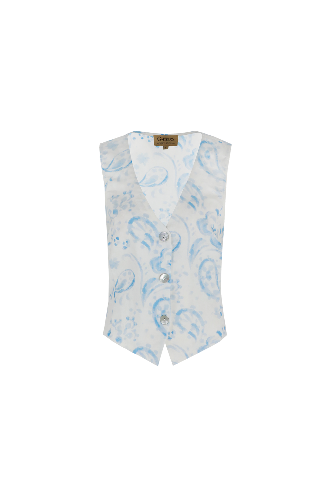 Manon gilet | Bright White/Skyway