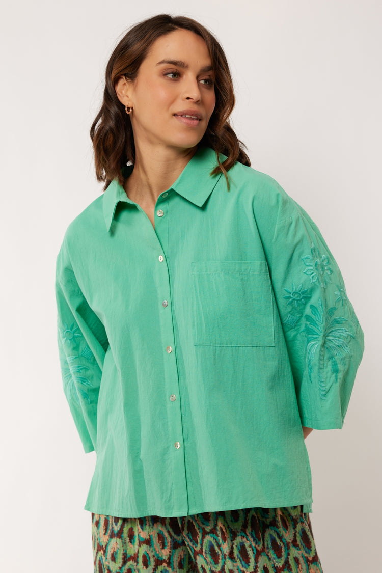 Isaline blouse | Pool Blue