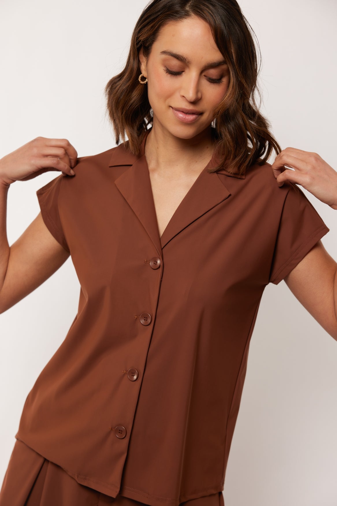 Micah blouse | Cappuccino