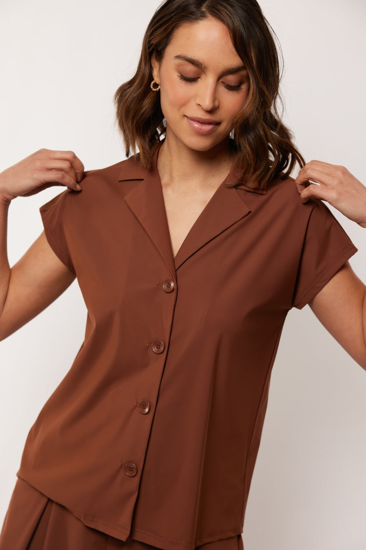 Micah blouse | Cappuccino
