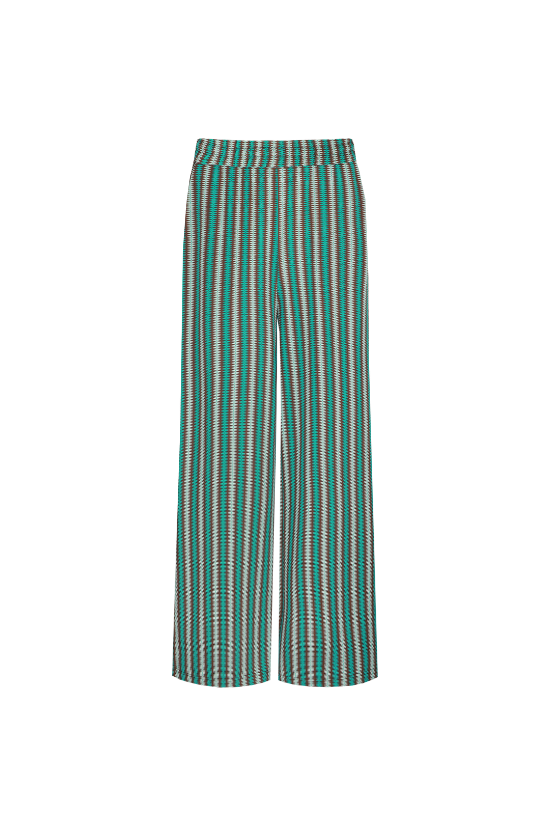 Marbella trousers | Cappuccino/Bird's Egg Green