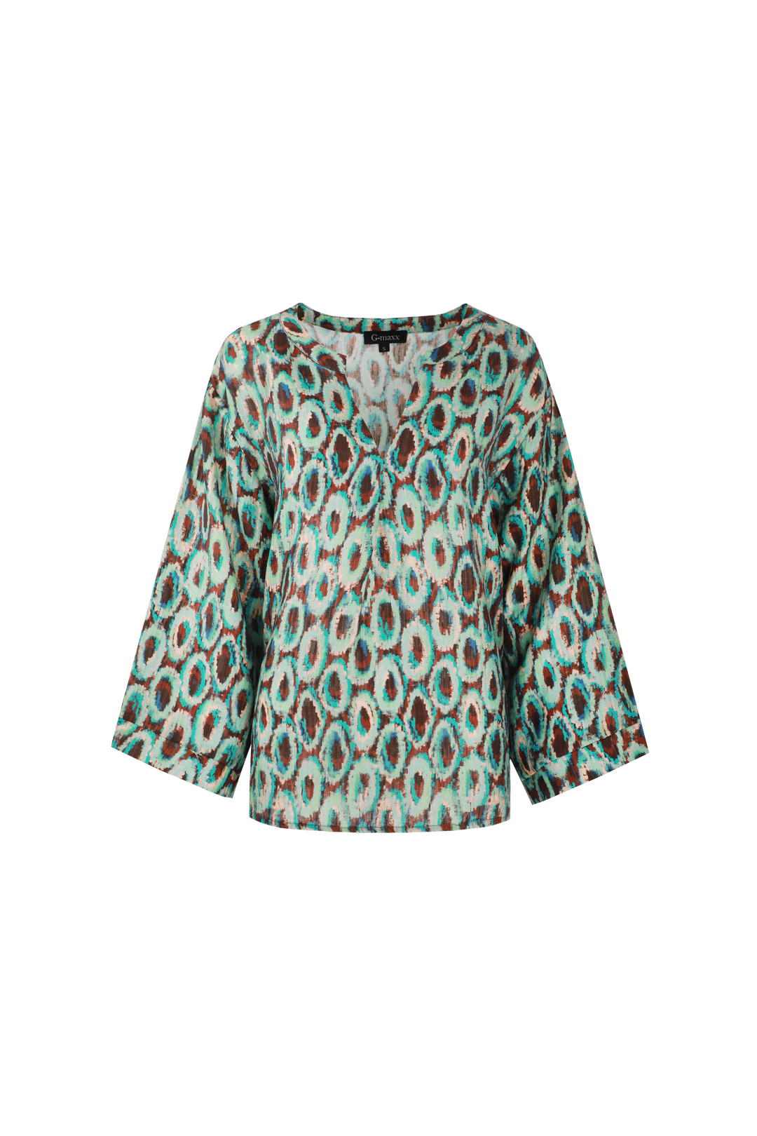 Lavinia top | Cappuccino/Bird’s Egg Green
