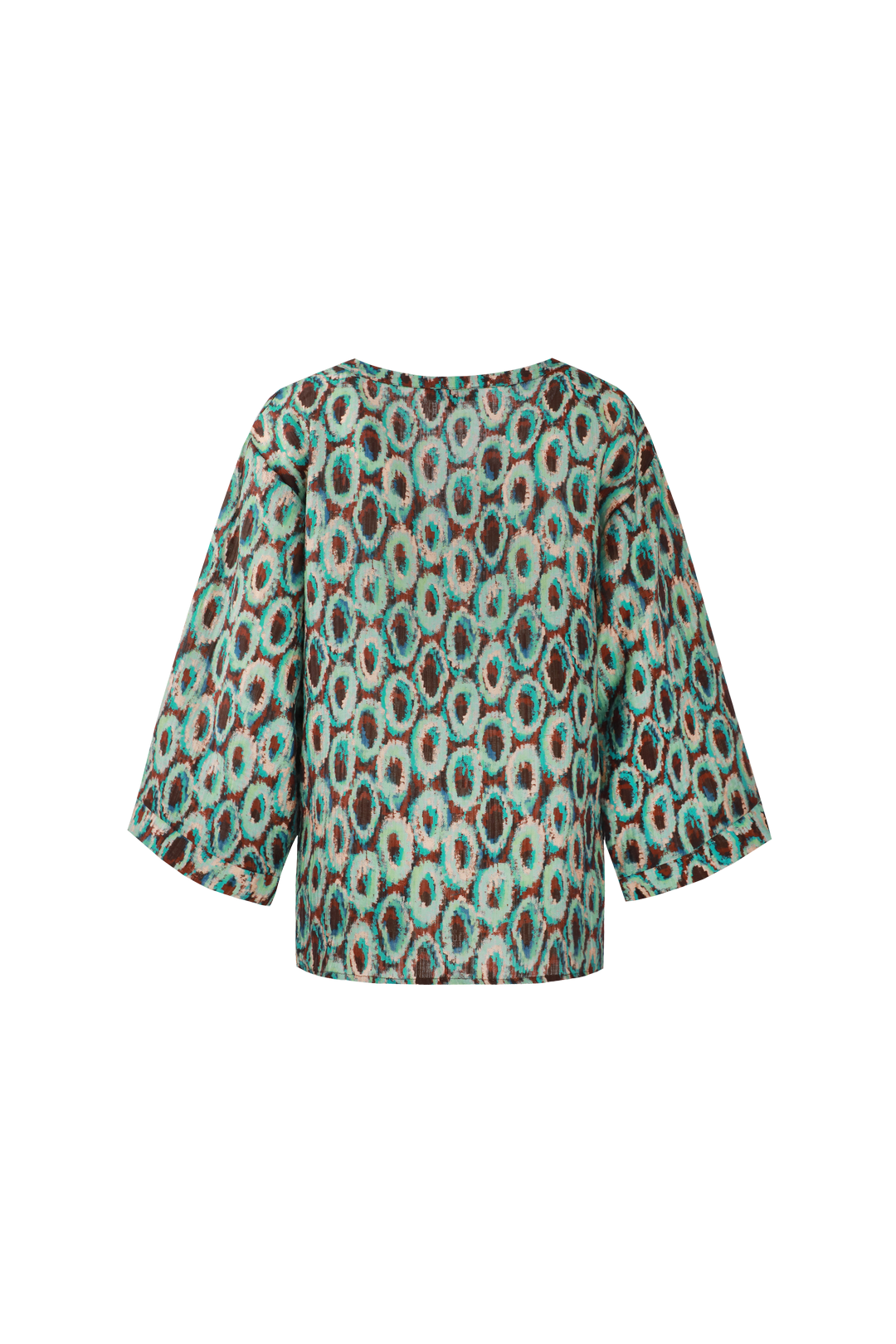 Lavinia top | Cappuccino/Bird’s Egg Green