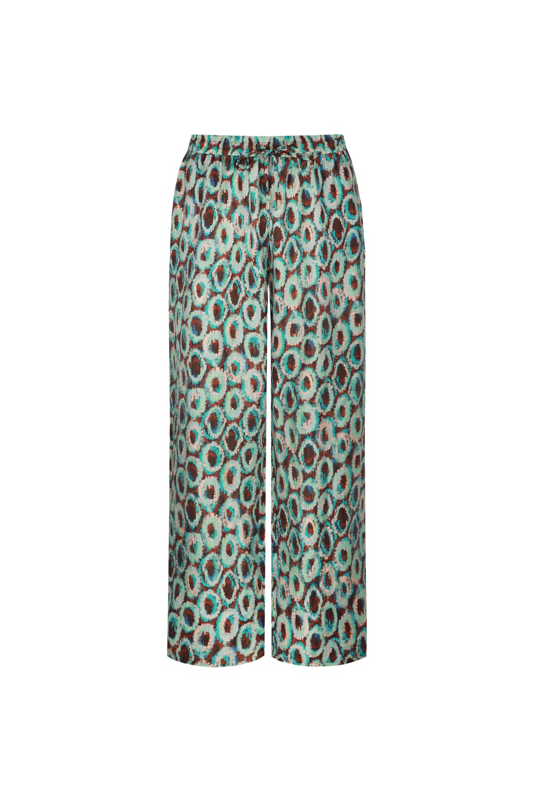 Evelina pants | Cappuccino/Bird's Egg Green