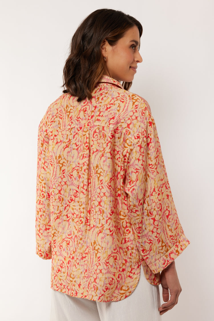 Paloma blouse | Wood Ash/Tea Rose