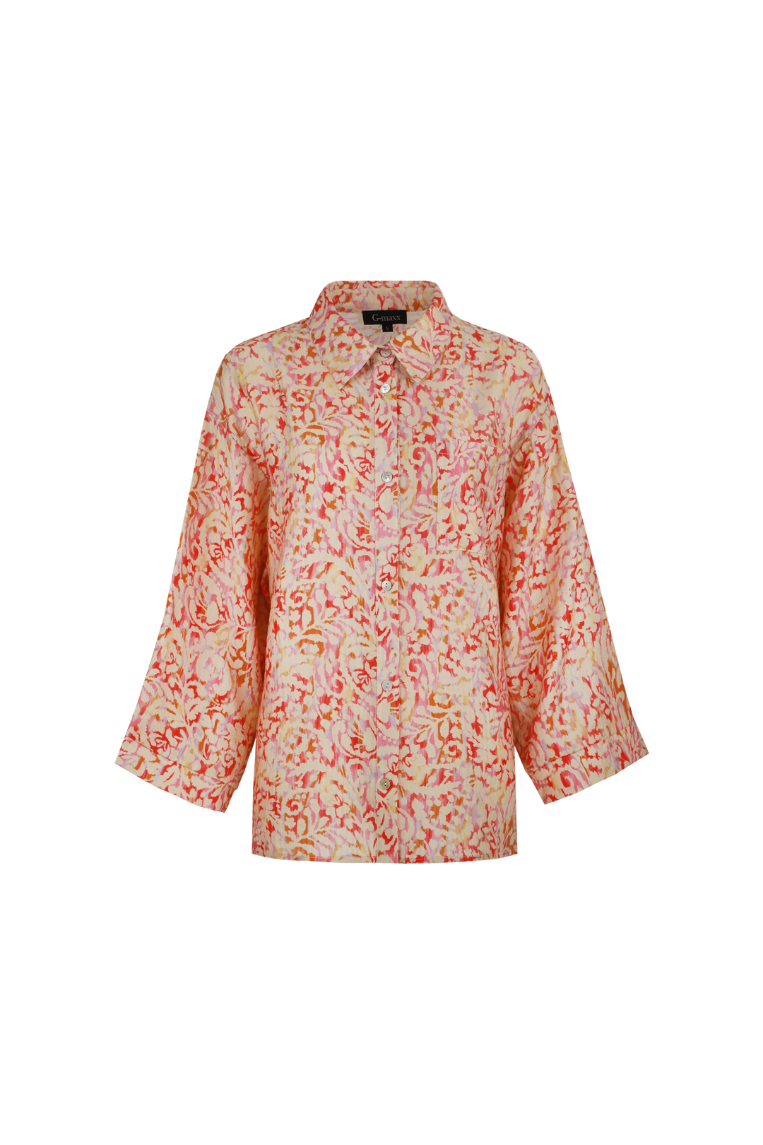 Paloma Bluse | Holzasche/Teerose