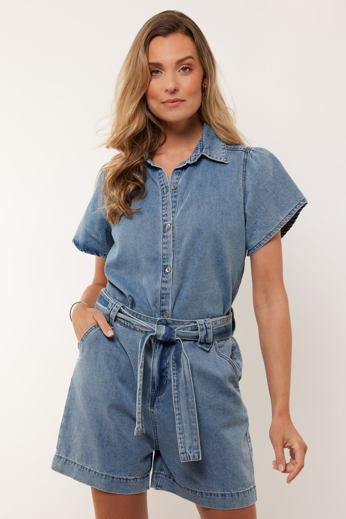 Toni blouse | Denim Light Blue