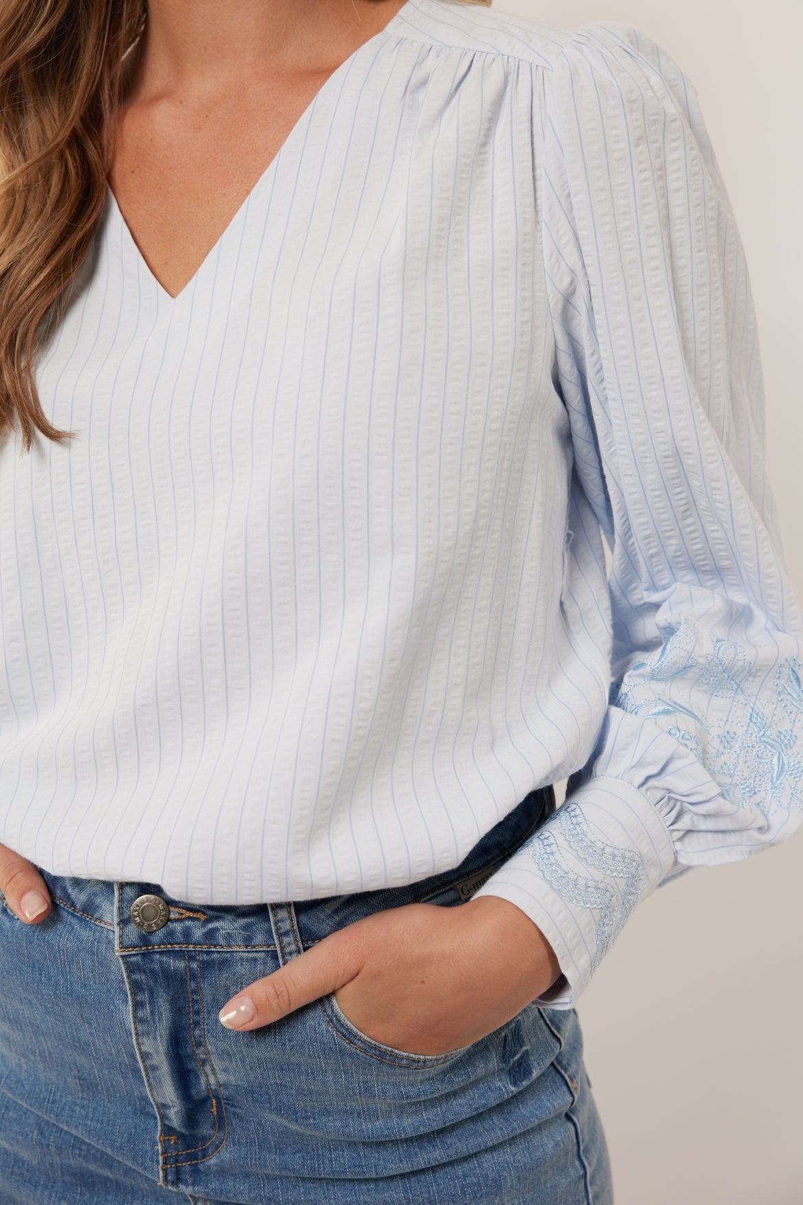 Indy-Oberteil | Chambray Blau
