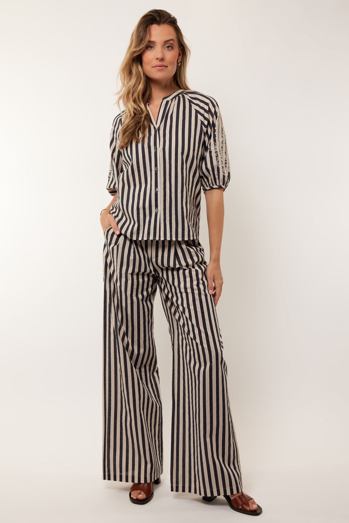 Darcy pants | Black/Sand