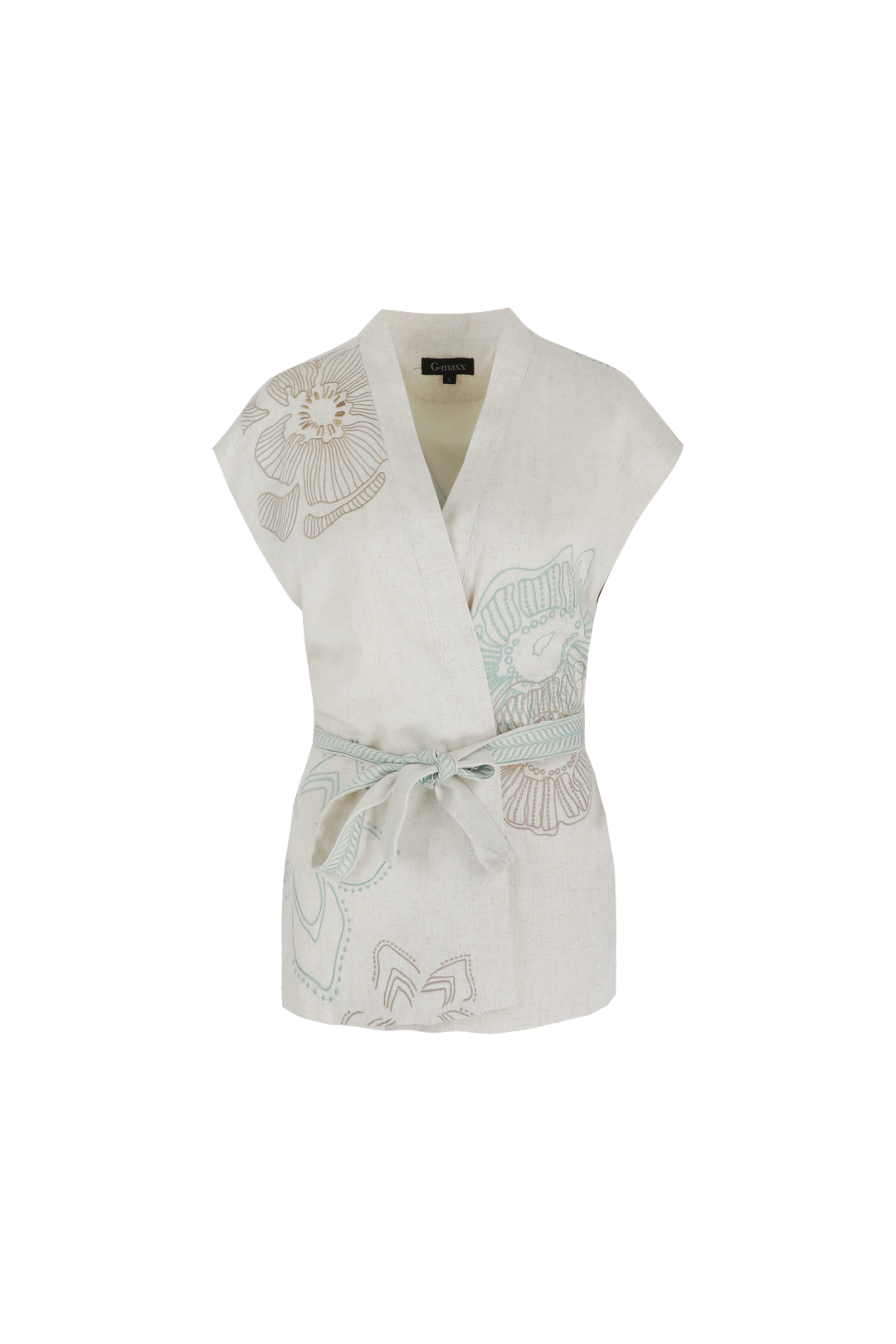 Corey gilet | Sand/Green Mint