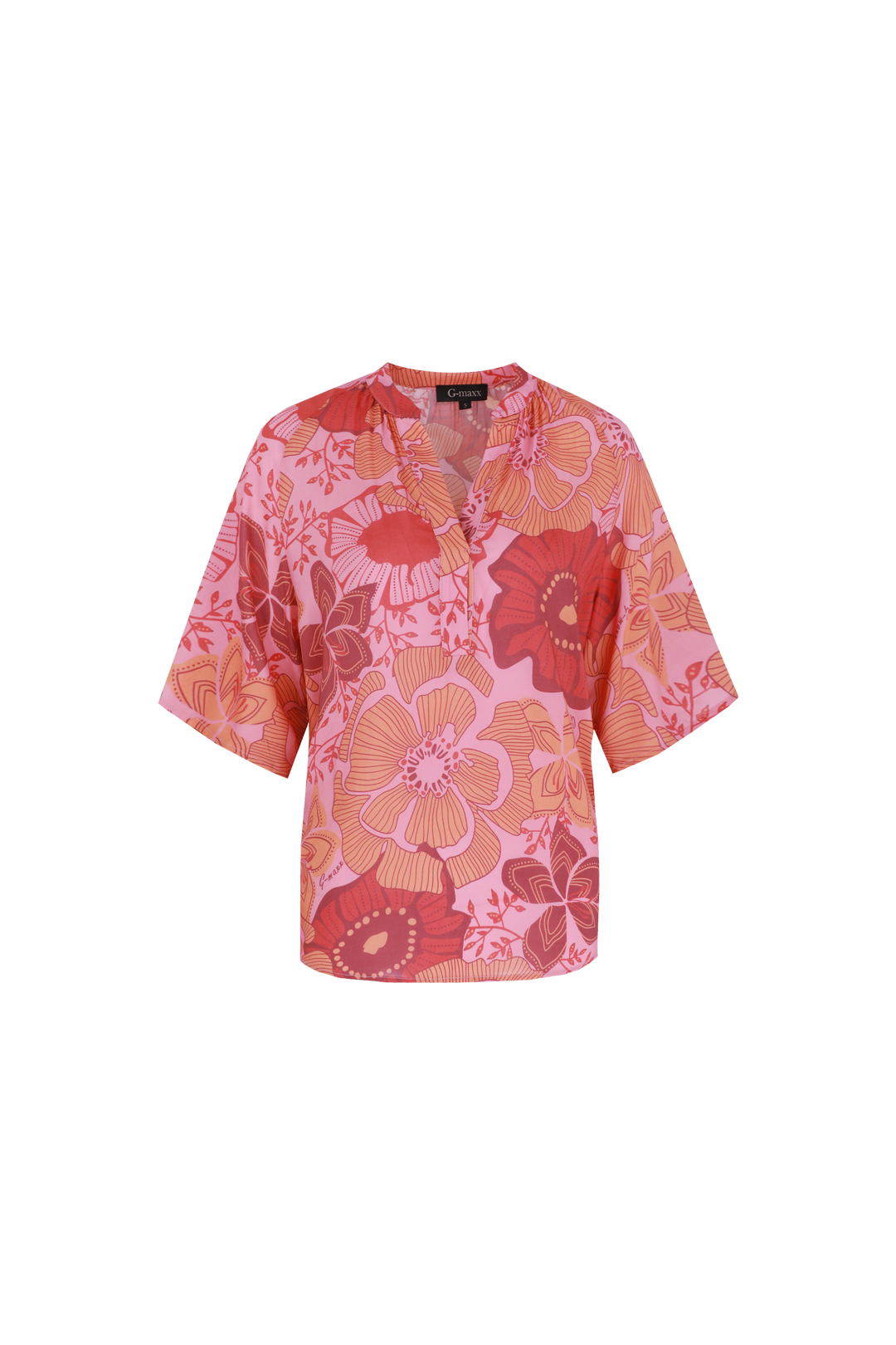Giselle top | Summer Blush/Faded Pumpkin