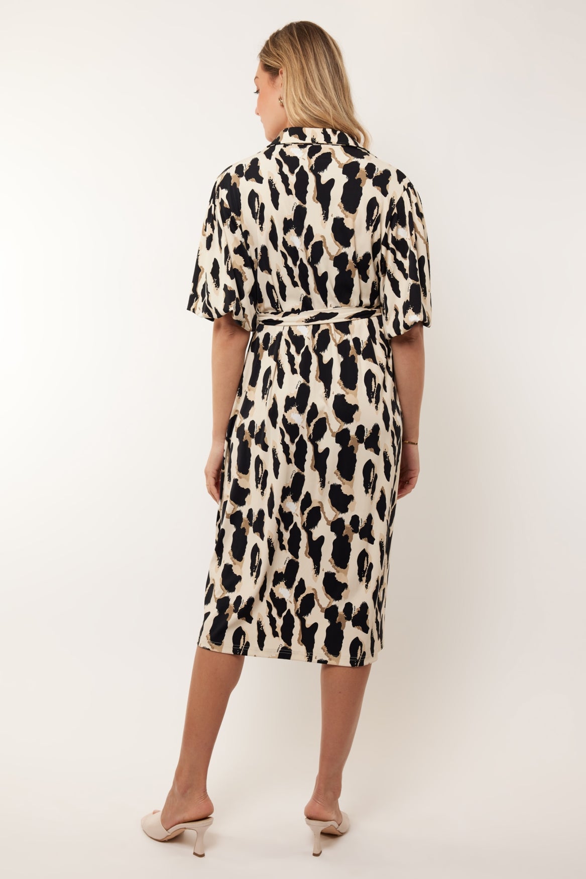 Aiden jurk | Sand/Black