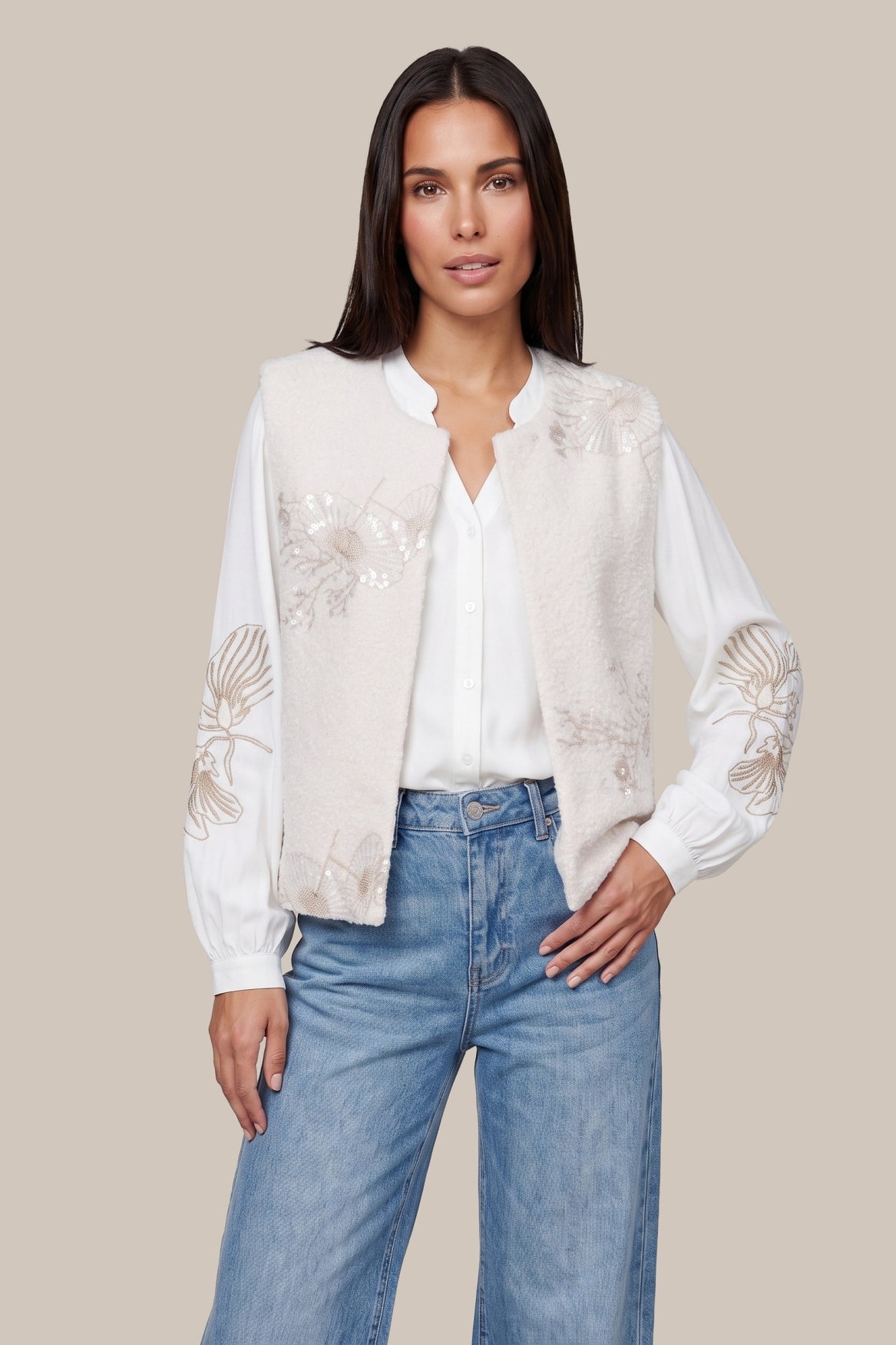 Hekla gilet | Wool White