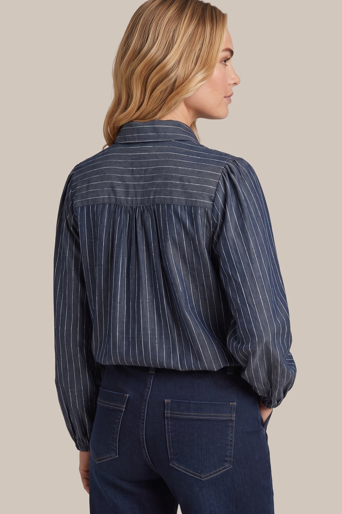 Fionn blouse | Denim Light Gray