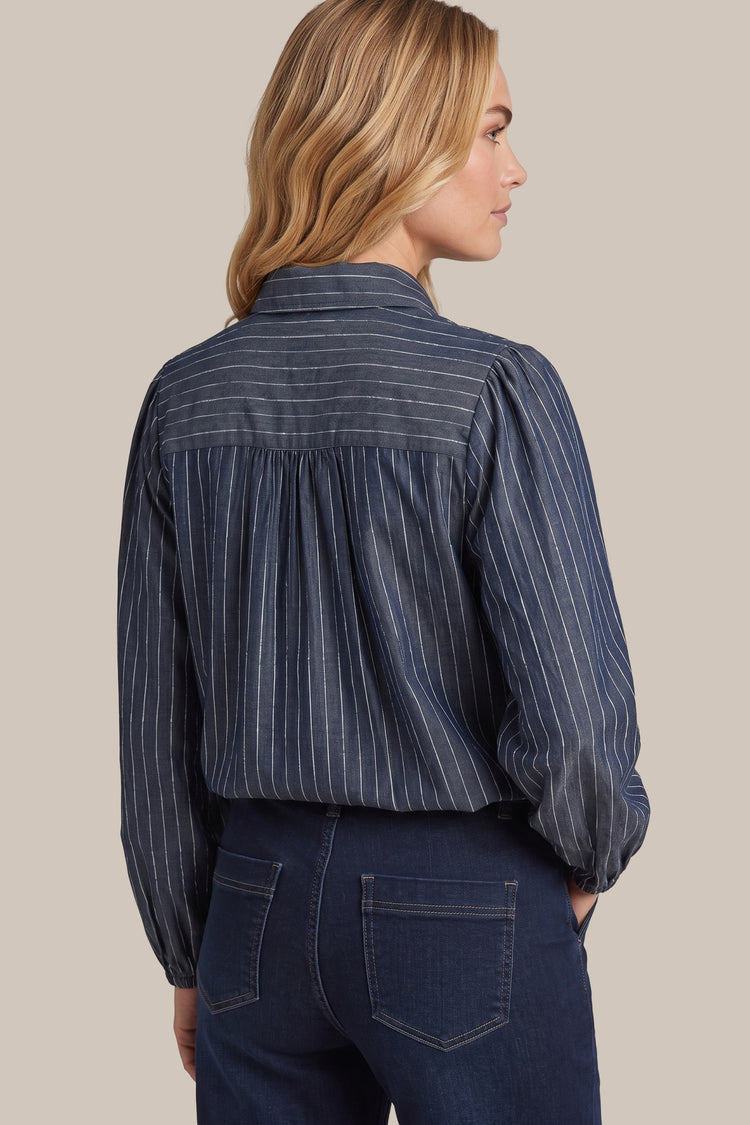Fionn blouse | Denim Light Gray