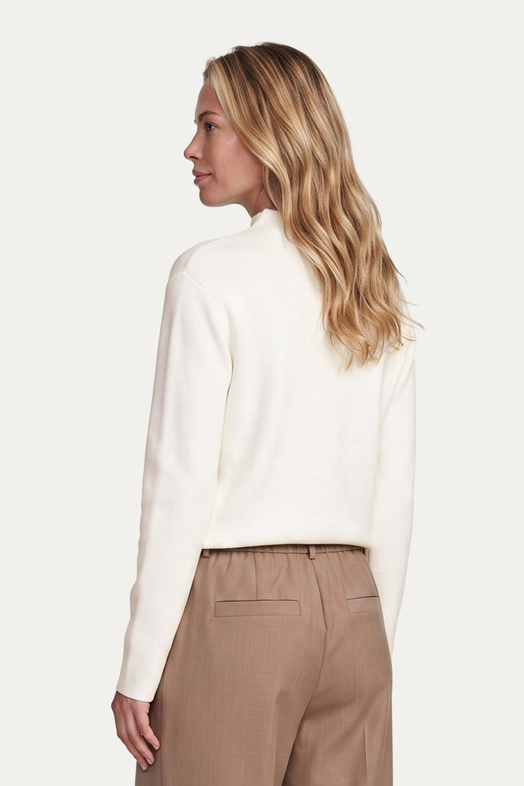 Willaine gebreide top | Wool White