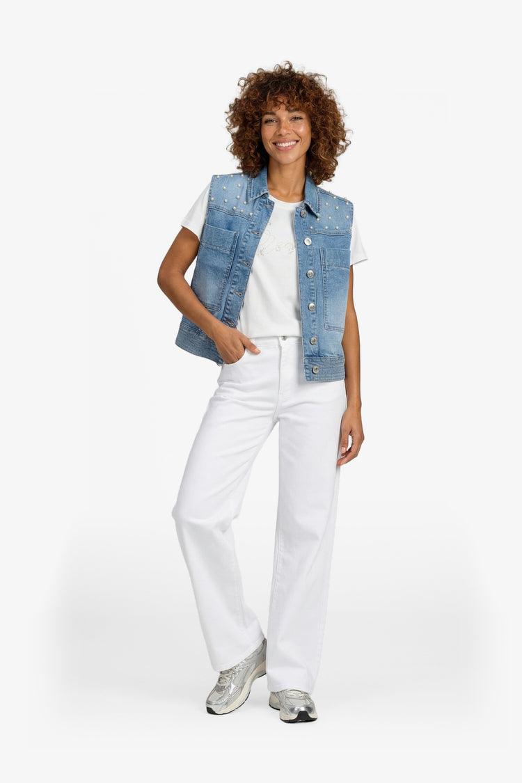 Ferelith gilet | Denim Light Blue