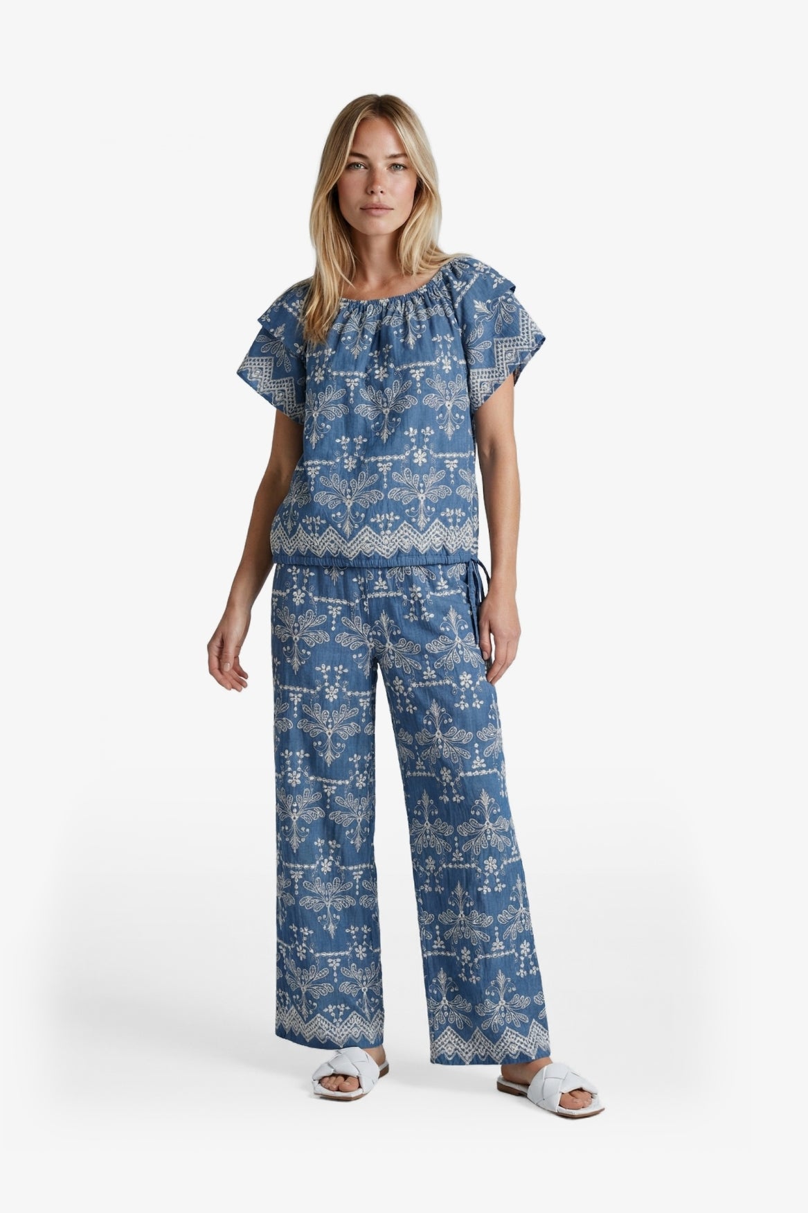 Minou broek | Denim Mid Blue
