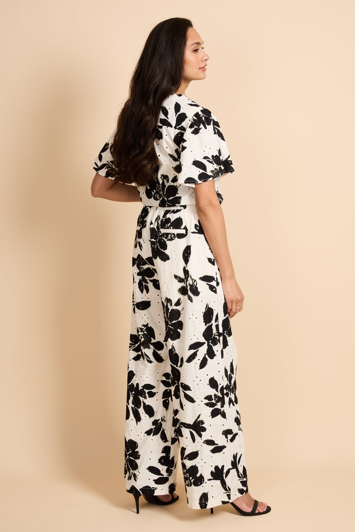 Aeris broek | Offwhite/Black