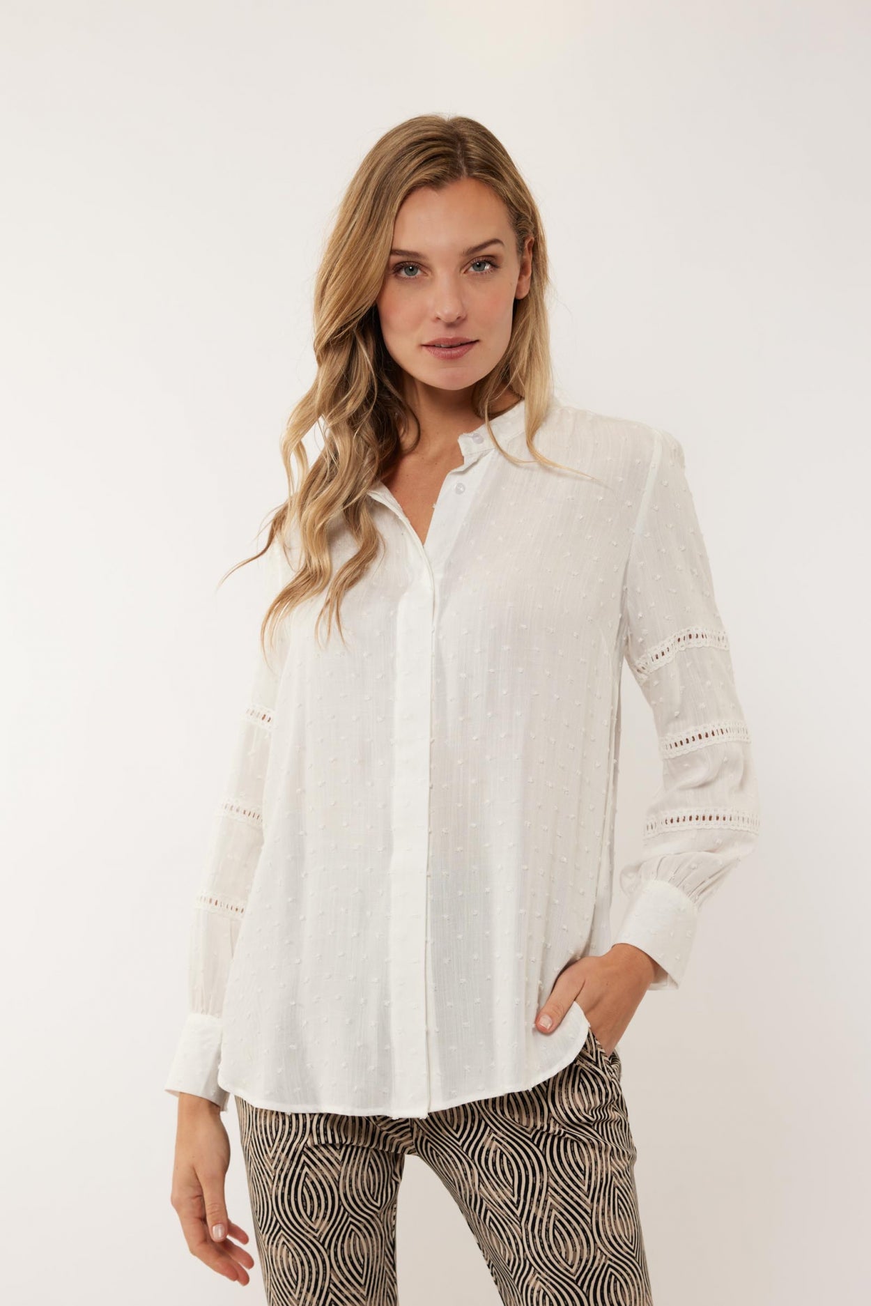 Mylie-Bluse | Cremefarben