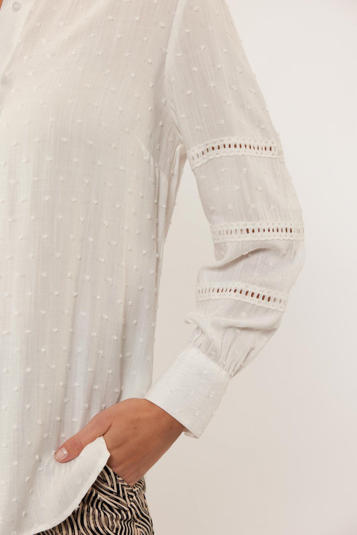 Mylie-Bluse | Cremefarben