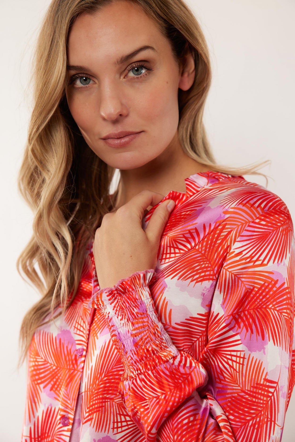 Monica blouse | Super Pink/Poppy