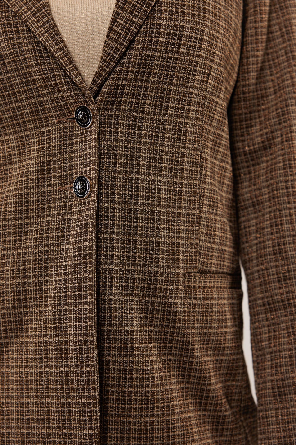 Marlie blazer | Black/Camel
