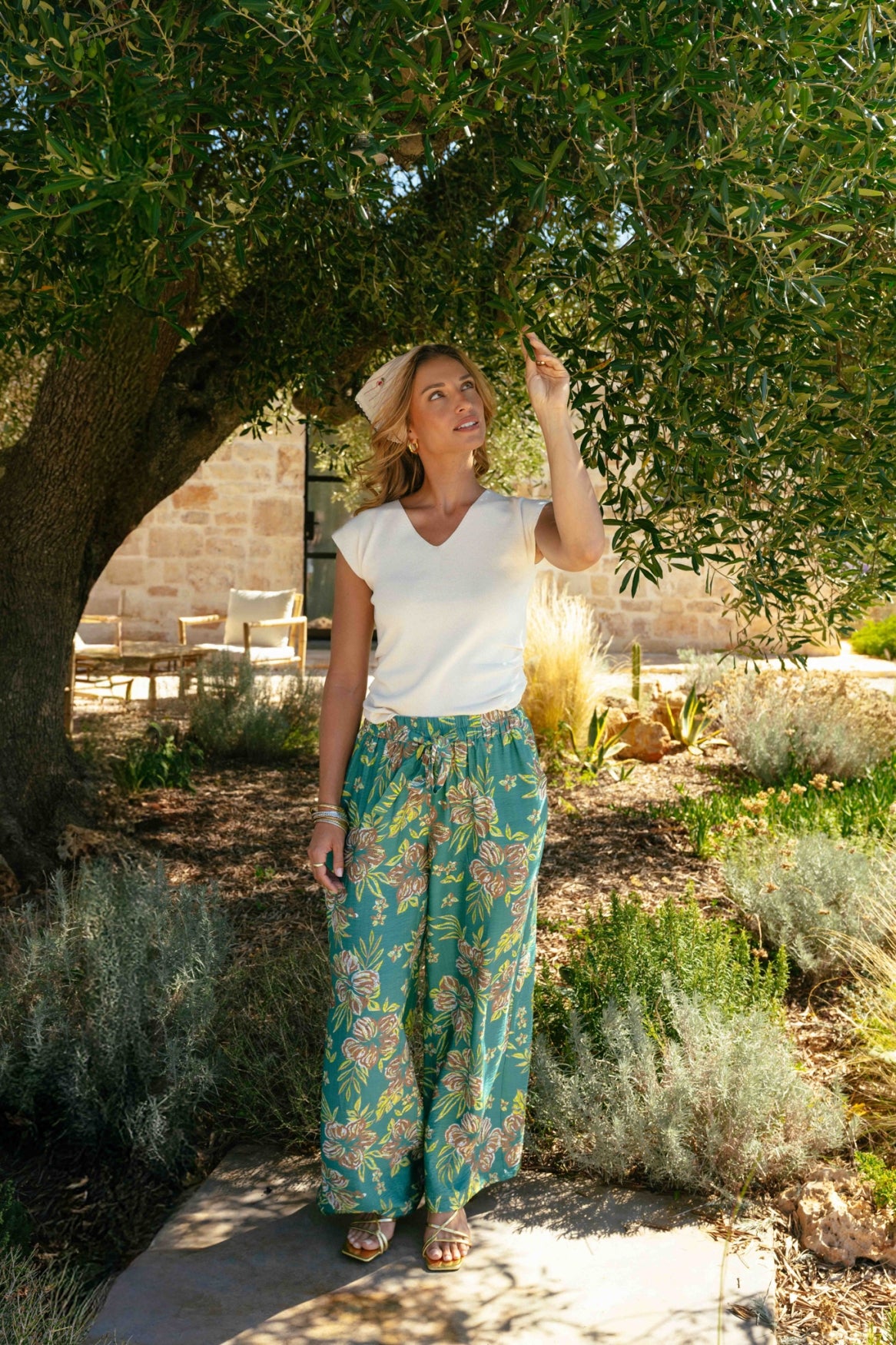 Silja gebreide top | Sand